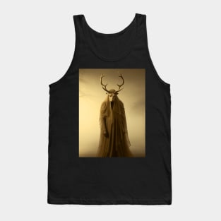 Scary Horned Demon 2: In My Nightmares on a Dark Background Tank Top